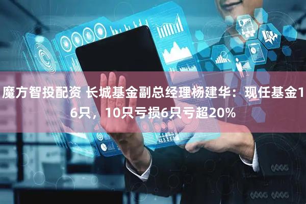 魔方智投配资 长城基金副总经理杨建华：现任基金16只，10只亏损6只亏超20%